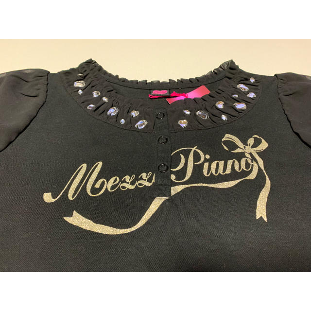 mezzo piano(メゾピアノ)の子供服  ブランド メゾピアノ  新品タグ付き   160㎝ 可愛い❤︎ キッズ/ベビー/マタニティのキッズ服女の子用(90cm~)(Tシャツ/カットソー)の商品写真