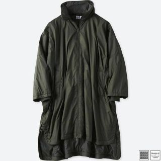 ユニクロ(UNIQLO)のユニクロU　パデットコート　オリーブ　S(スプリングコート)