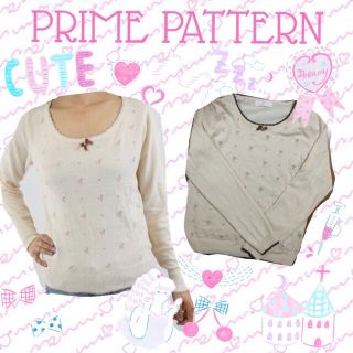 プライムパターン(PRIME PATTERN)のプライムパターン♡お花刺繍ニット(ニット/セーター)