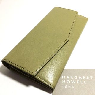 マーガレットハウエル(MARGARET HOWELL)の展示品！マーガレットハウエル かぶせ長財布 リアルレザー日本製 お財布e850(財布)