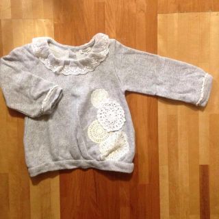 エフオーキッズ(F.O.KIDS)の子供服☆レース付きトレーナー（100）(その他)