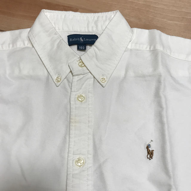 Ralph Lauren(ラルフローレン)のRalph Laurenラルフローレン 半袖ロゴシャツ160cm キッズ/ベビー/マタニティのキッズ服男の子用(90cm~)(ブラウス)の商品写真