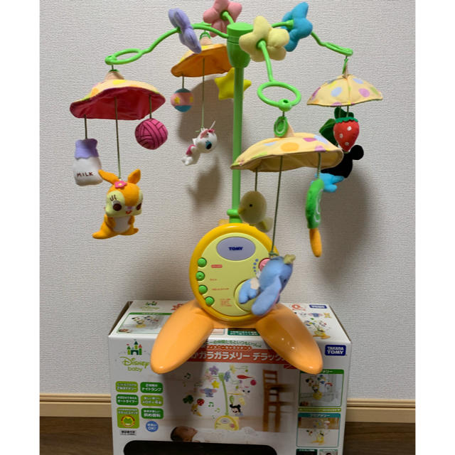 Takara Tomy(タカラトミー)のやわらかガラガラメリーデラックス キッズ/ベビー/マタニティのおもちゃ(オルゴールメリー/モービル)の商品写真