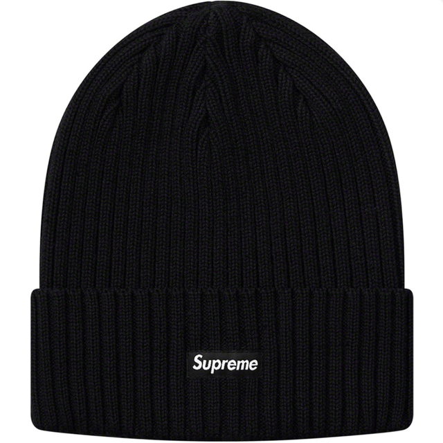 19SS Supreme Overdyed Beanie Black