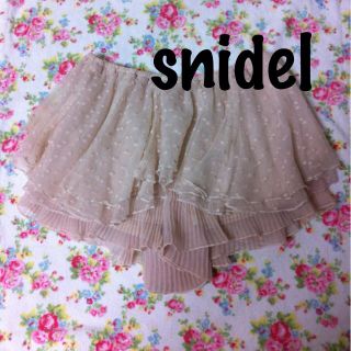 スナイデル(SNIDEL)のsnidelチュールドットショーパン(ショートパンツ)