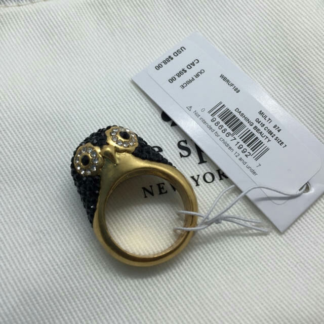 kate spade new york(ケイトスペードニューヨーク)の【新品！】ケイトスペード　ペンギン　指輪 レディースのアクセサリー(リング(指輪))の商品写真
