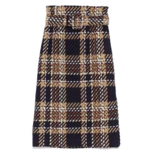 Mila Owen(ミラオーウェン)の即完売商品💓ツイードチェックスカート レディースのスカート(ひざ丈スカート)の商品写真