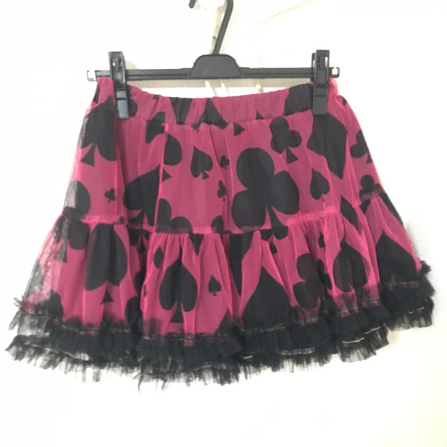 ALGONQUINS(アルゴンキン)のトランプ柄チュールパニエスカート レディースのスカート(ミニスカート)の商品写真