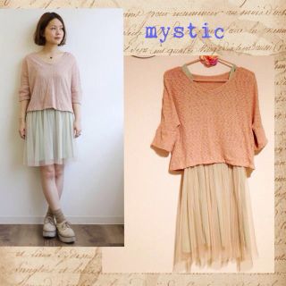 ミスティック(mystic)のmystic＊セットアップチュールワンピ(ひざ丈ワンピース)