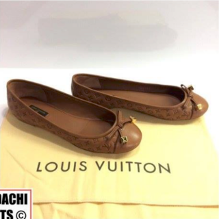 ルイヴィトン(LOUIS VUITTON)のLouis Vuitton Debbie レザーバレエ フラットシューズ (バレエシューズ)