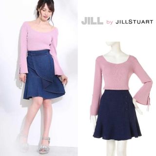 ジルバイジルスチュアート(JILL by JILLSTUART)の【美品】JILL by JILLSTUART スプリングベーシックニット PNK(ニット/セーター)