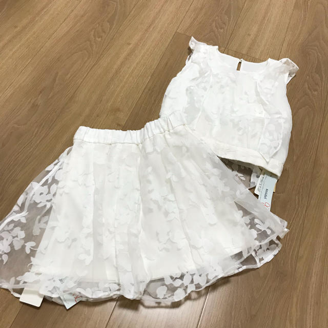 SNIDEL(スナイデル)の未使用 snidel girl セットアップ キッズ/ベビー/マタニティのキッズ服女の子用(90cm~)(ブラウス)の商品写真