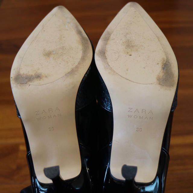 ZARA(ザラ)のZARA ザラ パンプス 黒 レディースの靴/シューズ(ハイヒール/パンプス)の商品写真