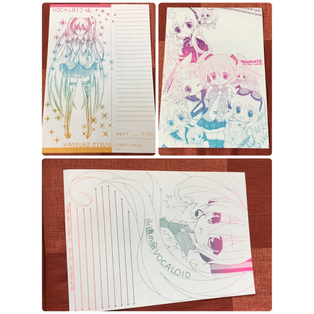 ボカロキャラ同人便箋セット エンタメ/ホビーのCD(ボーカロイド)の商品写真