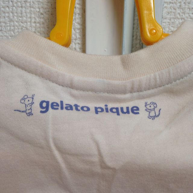 gelato pique(ジェラートピケ)の新品タグ付き ピケTシャツ 80サイズ キッズ/ベビー/マタニティのキッズ服女の子用(90cm~)(Tシャツ/カットソー)の商品写真