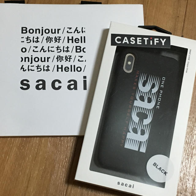 sacai - sacai iPhone x ブラック の通販 by nico shop｜サカイならラクマ