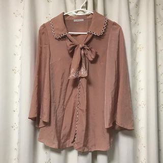 ウィルセレクション(WILLSELECTION)の本日限定価格！レースブラウス ピンクベージュ ウィルセレクション(シャツ/ブラウス(長袖/七分))