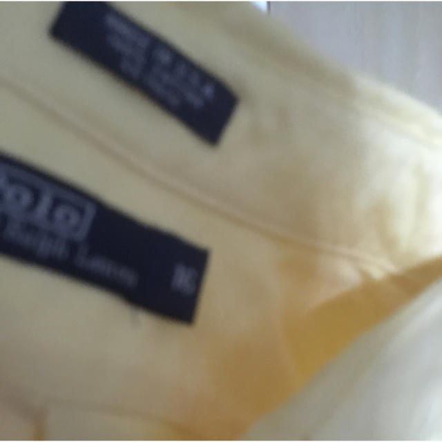 POLO RALPH LAUREN(ポロラルフローレン)の本物ラルフローレンのイエロー系の長袖シャツ  16  MからL  レディースのトップス(シャツ/ブラウス(長袖/七分))の商品写真