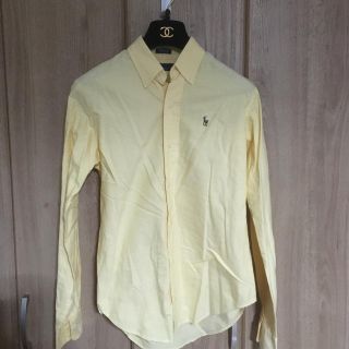 ポロラルフローレン(POLO RALPH LAUREN)の本物ラルフローレンのイエロー系の長袖シャツ  16  MからL (シャツ/ブラウス(長袖/七分))