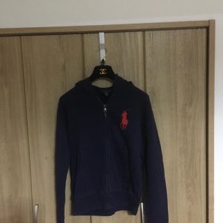 ポロラルフローレン(POLO RALPH LAUREN)の本物ラルフローレンの紺ビックポニーのパーカージャケット M (パーカー)