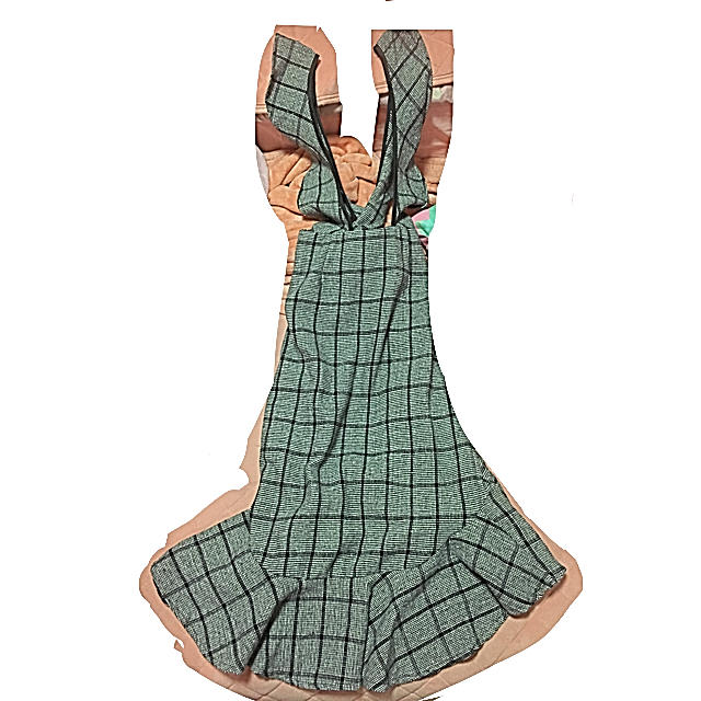 GRL(グレイル)のグレイル チェックフリルデザインジャンパースカート  レディースのワンピース(ひざ丈ワンピース)の商品写真