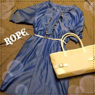 ロペ(ROPE’)のベルト付ワンピース(ひざ丈ワンピース)