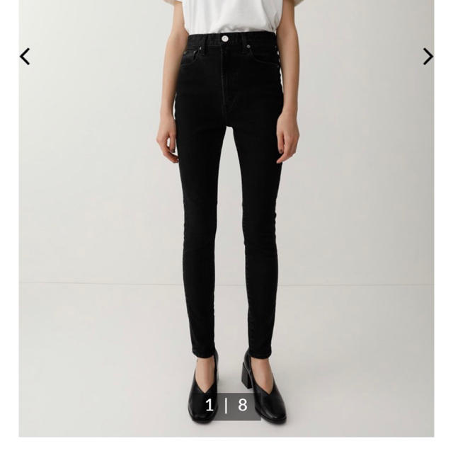 ［新品］MOUSSY  HW Rebirth L／BLACK SKINNY