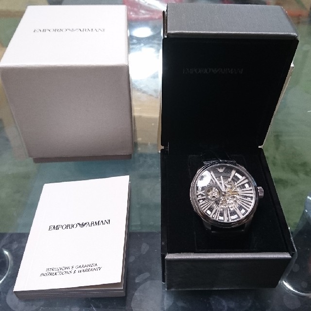 希少!! エンポリオ・アルマーニ 機械式腕時計 AR4629 - 腕時計(アナログ)