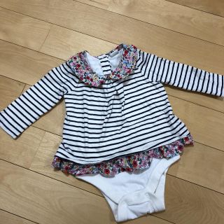 ベビーギャップ(babyGAP)の襟付き ボーダー トップス(シャツ/カットソー)