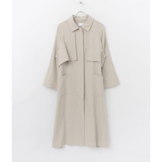 ケービーエフ(KBF)の新品▷KBF＊綿麻ボリュームコート    BEIGE(ロングコート)