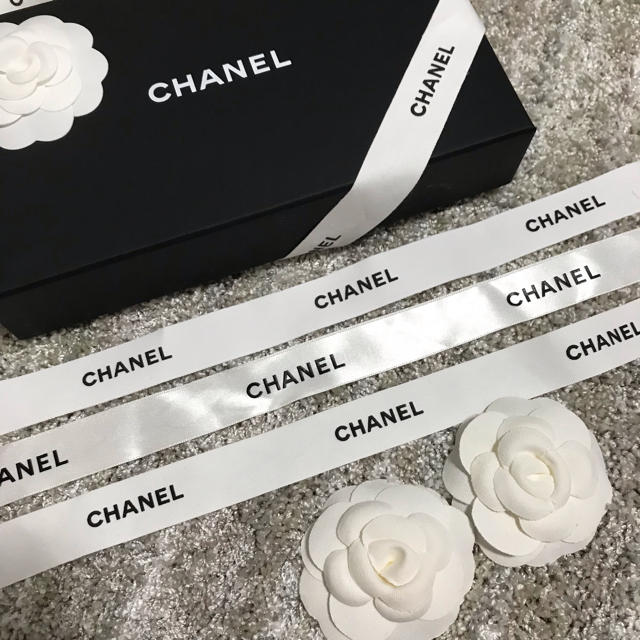 CHANEL　リボン　カメリア　封筒セット