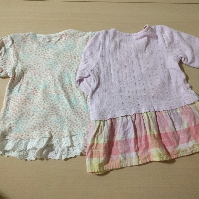 キムラタン(キムラタン)のチュニック　キムラタン　80cm　2枚セット　春服 キッズ/ベビー/マタニティのベビー服(~85cm)(シャツ/カットソー)の商品写真