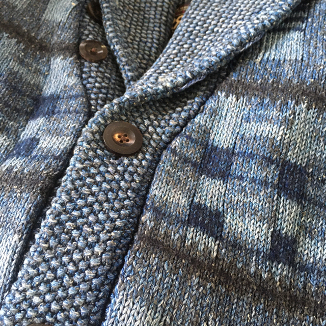 RRL - 新品*RRL*インディゴ コットンブレンド カーディガン*M RRL - 新品*RRL*インディゴ コットンブレンド カーディガン*M