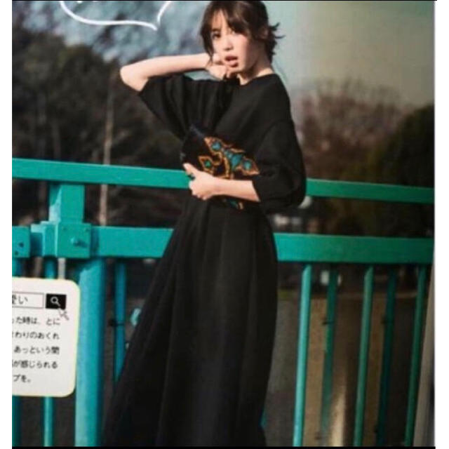 日本製/今治産 irene ルシェルブルー Wave Form Dress ロング