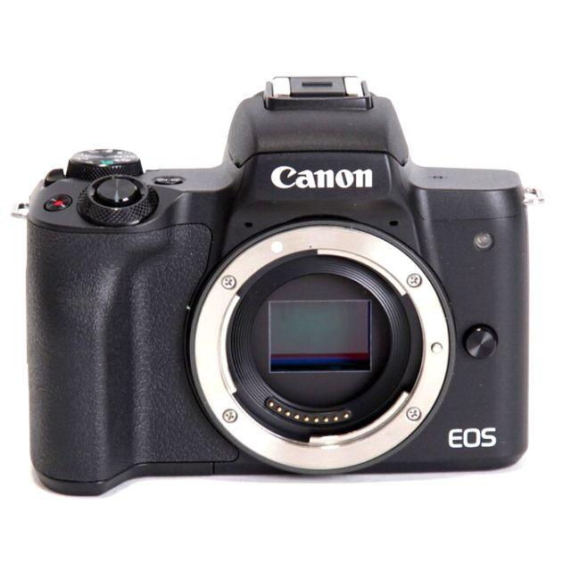 Canon - キヤノン EOS kiss M ブラック + EF-M 18-55mmの通販 by 熊本カメラ（値引き不可）｜キヤノンならラクマ