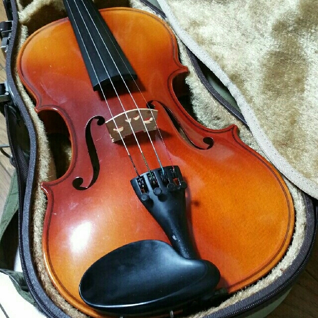 鈴木 国産 バイオリン Ｎｏ．３００ 証明ラベル有 ケース 弓 松脂 肩当セット