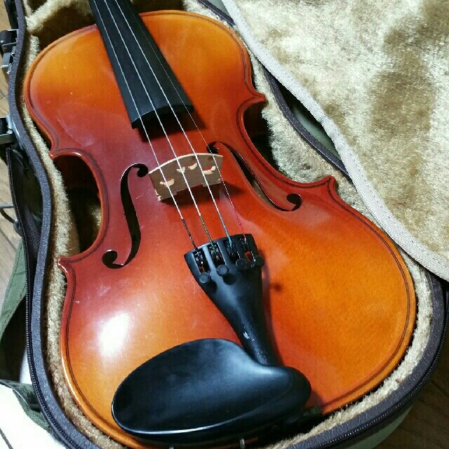 【良品】1/2サイズ No.280 スズキ バイオリン 弓 肩当てセット