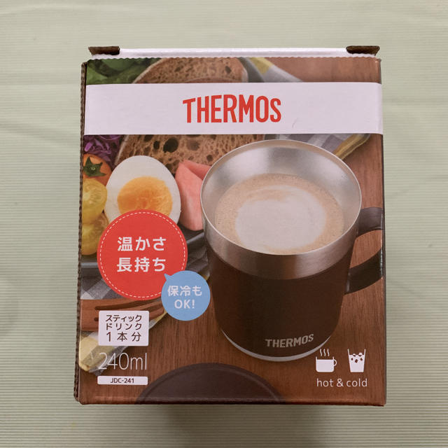 THERMOS(サーモス)のkaachan様 サーモス  マグカップ 240ml 蓋付き インテリア/住まい/日用品のキッチン/食器(グラス/カップ)の商品写真