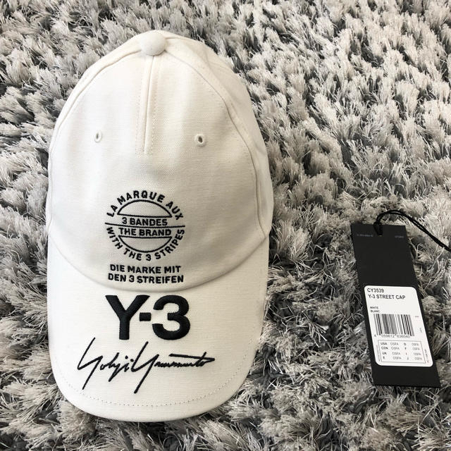 y-3 street cap white youjiyamamoto キャップ