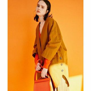 ビームス(BEAMS)のDemi-Luxe BEAMS＊ハイカウント Vネックコート デミルクスビームス(ロングコート)