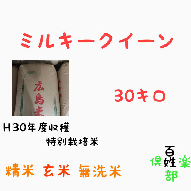 ミルキークイーン 玄米 精米 無洗米食品