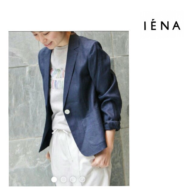 IENA(イエナ)のIENA/フレンチリネン/テーラードジャケット レディースのジャケット/アウター(テーラードジャケット)の商品写真