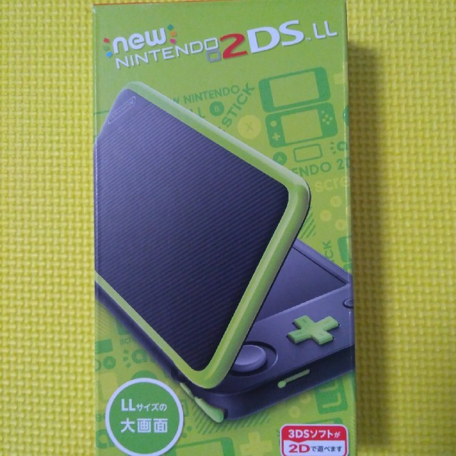 ニンテンドー2DS LL 【ブラック×ライム】 新品未開封品 ゲームソフト