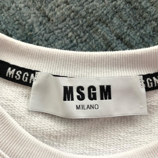 MSGM(エムエスジイエム)のMSGM ホワイトトレーナー メンズのトップス(スウェット)の商品写真