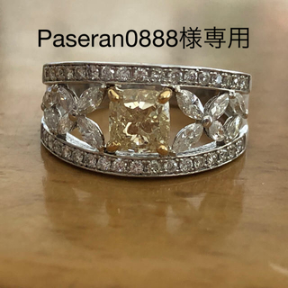 PT950/K18ダイヤモンドリング  1.016ct(リング(指輪))