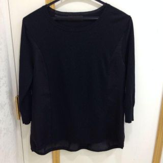 ジャスグリッティー(JUSGLITTY)のジャスグリッティーサテン切替プルオーバー(カットソー(長袖/七分))