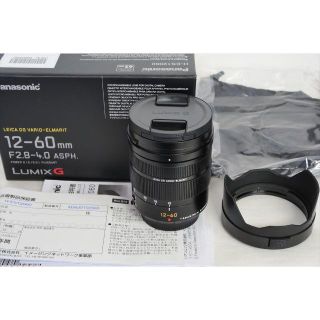 パナソニック(Panasonic)のほぼ新品 LEICA DG VARIO-ELMARIT 12-60mm 保障有(レンズ(ズーム))