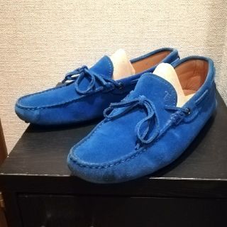 トッズ(TOD'S)のTOD'S　ドライビングシューズ　ロイヤルブルー　トッズ　スエード(スリッポン/モカシン)