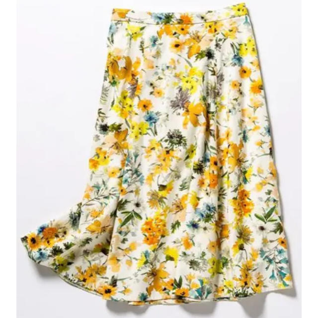 激安通販の - JUSGLITTY 新品 限定色 サマーボタニカルスカート ひざ丈スカート