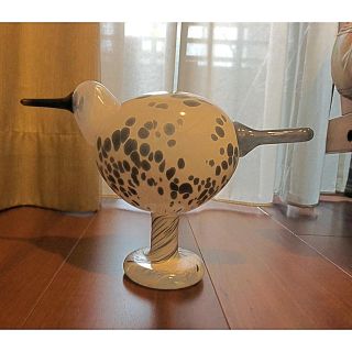 イッタラ(iittala)の限定220体★Festive Mistle Thrush イッタラバード(置物)